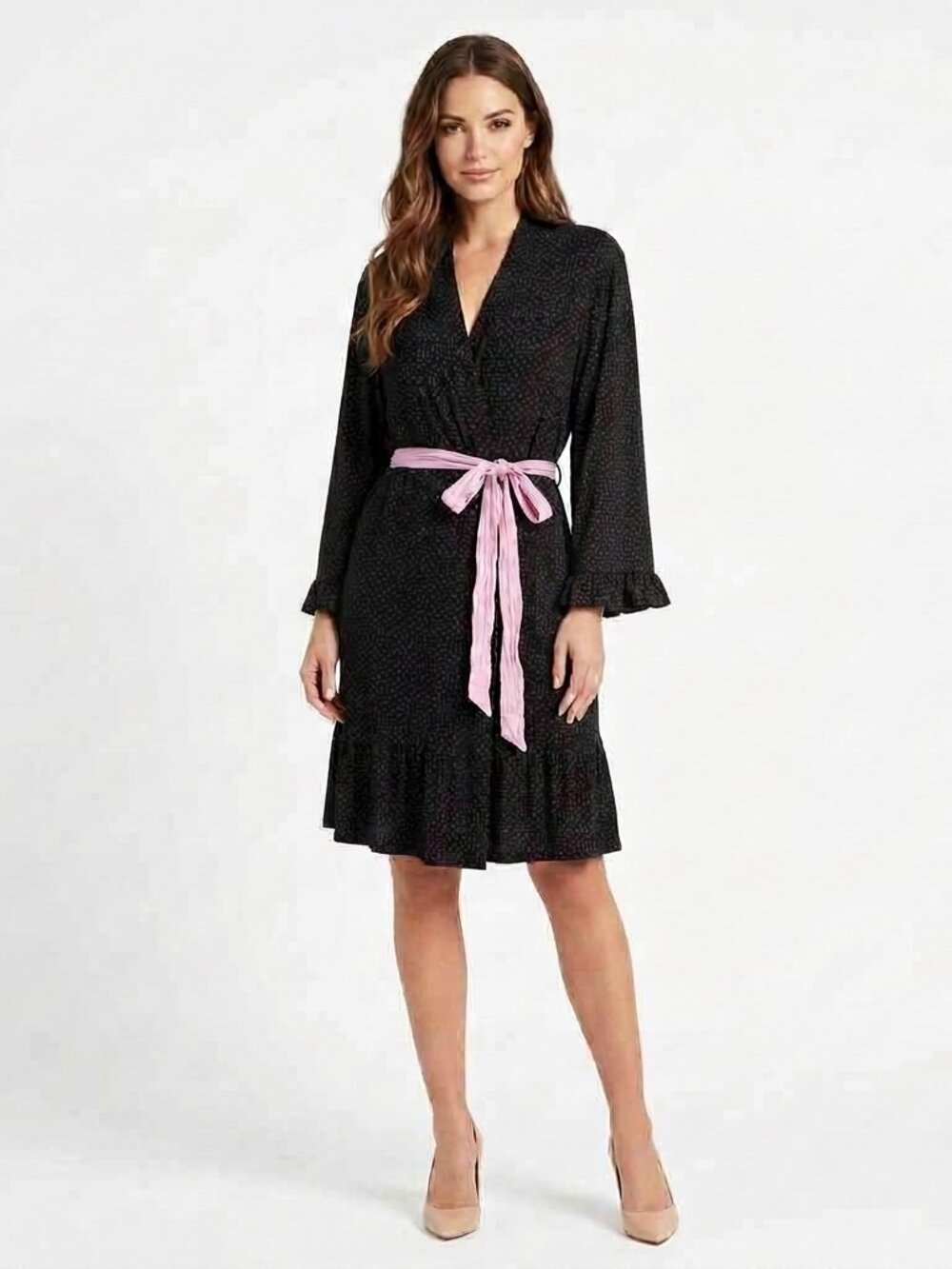 DKNY Bath lounge robe black